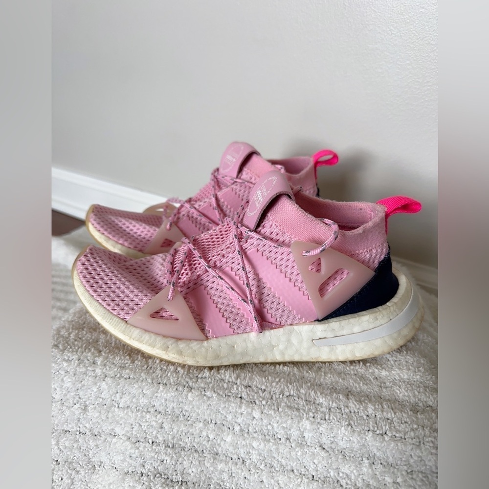 adidas Pink and Navy Women's Sneakers - Picture 9 of 15